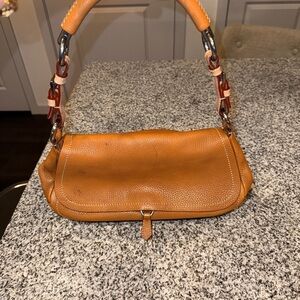 Prada Tan Leather Shoulder Bag